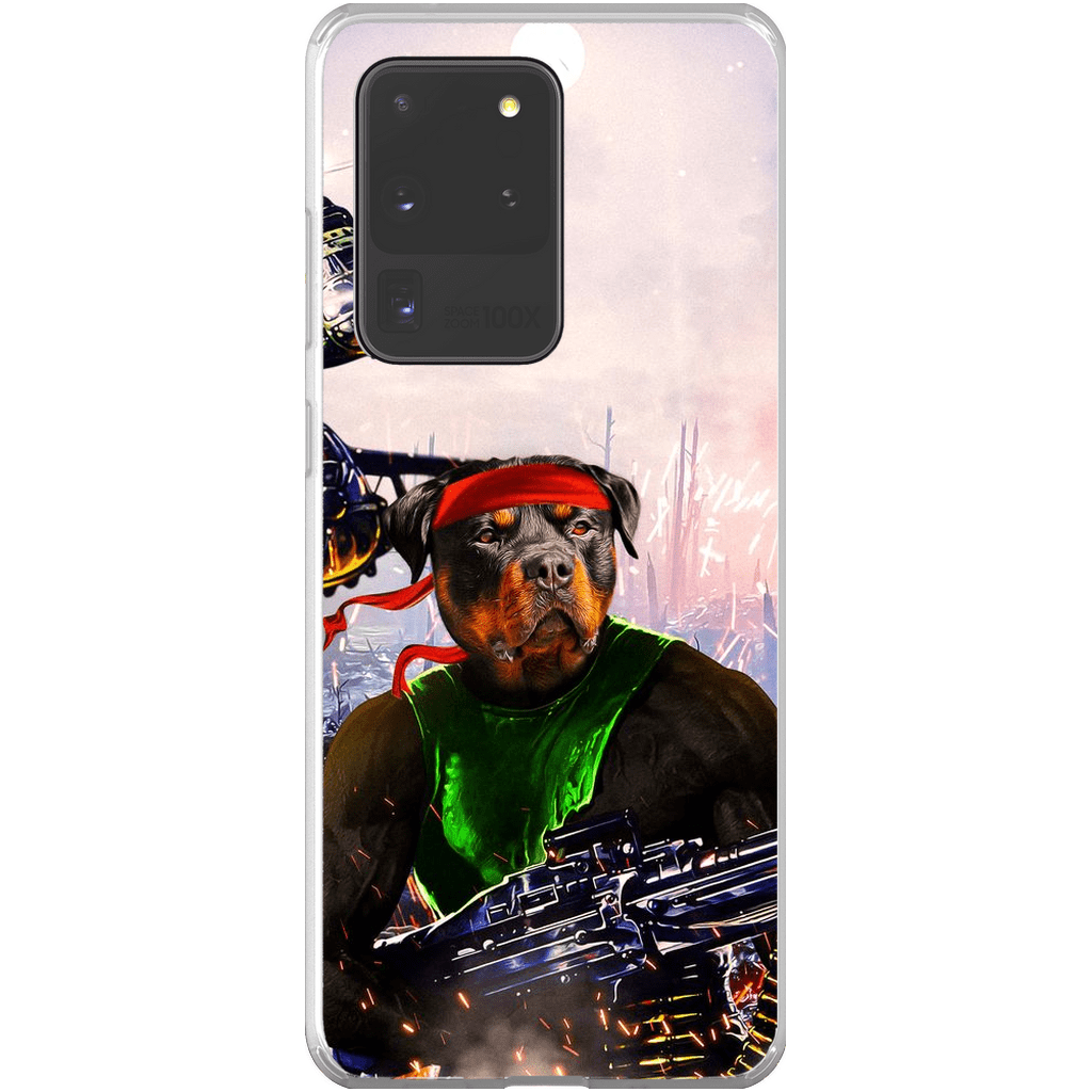 Funda para teléfono personalizada &#39;Rambo Doggo&#39;