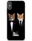 Funda personalizada para teléfono con 2 mascotas 'The Catfathers'