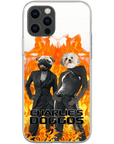 Funda personalizada para teléfono con 2 mascotas 'Charlie's Doggos'