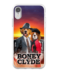 Funda personalizada para teléfono con 2 mascotas 'Boney and Clyde'