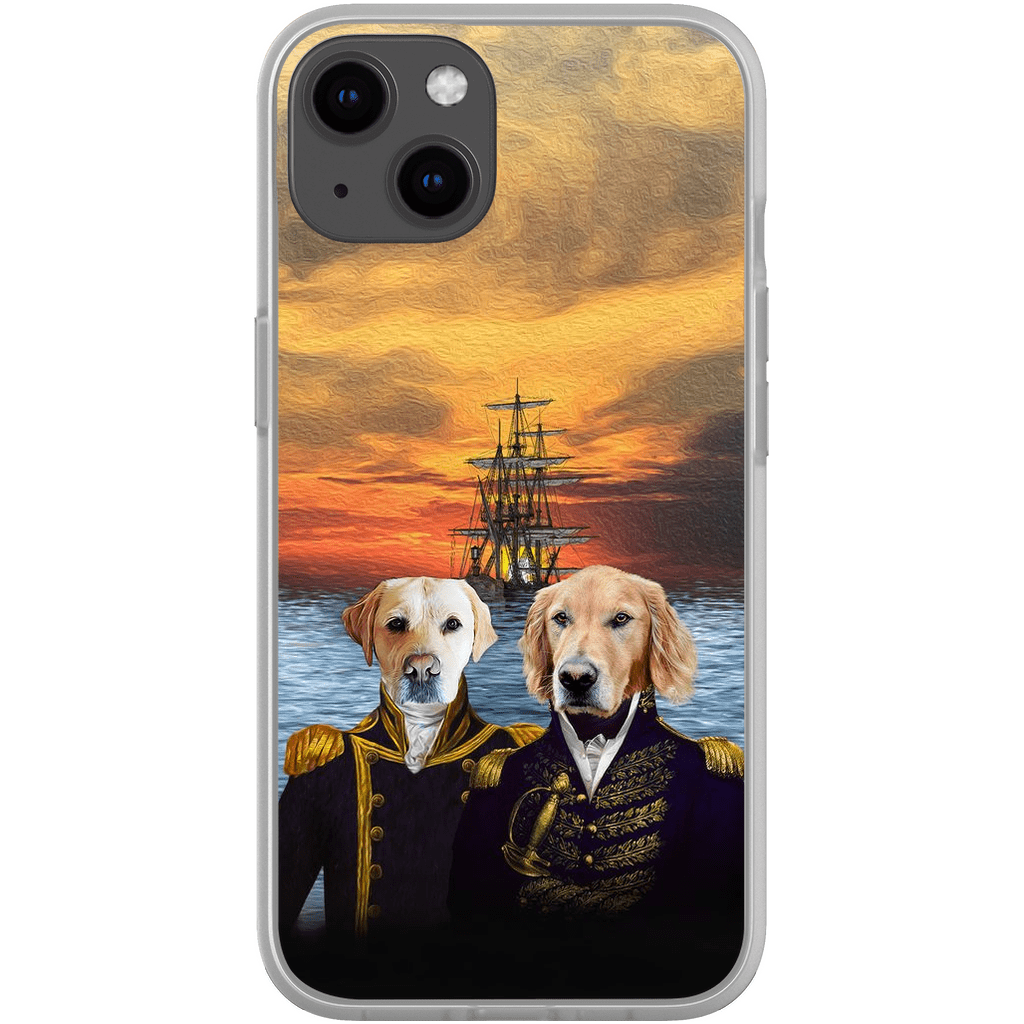 Funda personalizada para teléfono con 2 mascotas &#39;The Explorers&#39;