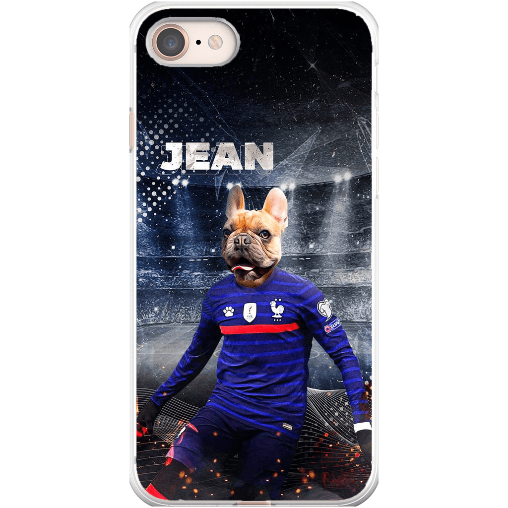 Funda para teléfono personalizada &#39;France Doggos Soccer&#39;