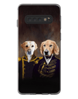 Funda personalizada para teléfono con 2 mascotas 'El Almirante y el Capitán'