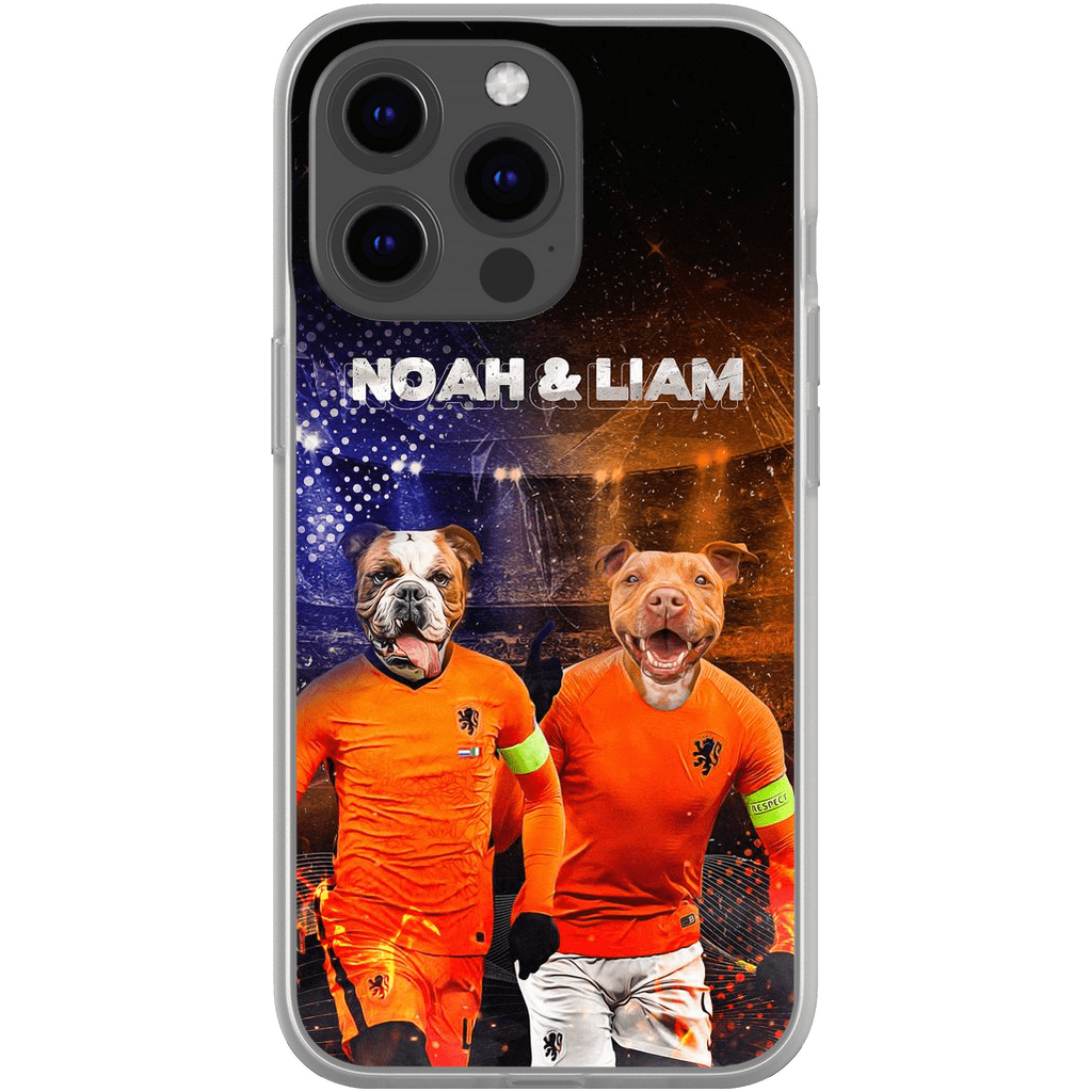 Funda personalizada para teléfono con 2 mascotas &#39;Holland Doggos&#39;