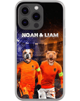 Funda personalizada para teléfono con 2 mascotas 'Holland Doggos'