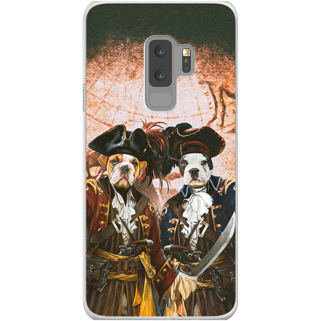 Funda personalizada para teléfono con 2 mascotas &#39;Los Piratas&#39;