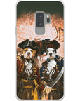 Funda personalizada para teléfono con 2 mascotas 'Los Piratas'