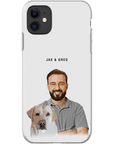 Funda moderna personalizada para teléfono para mascotas y humanos