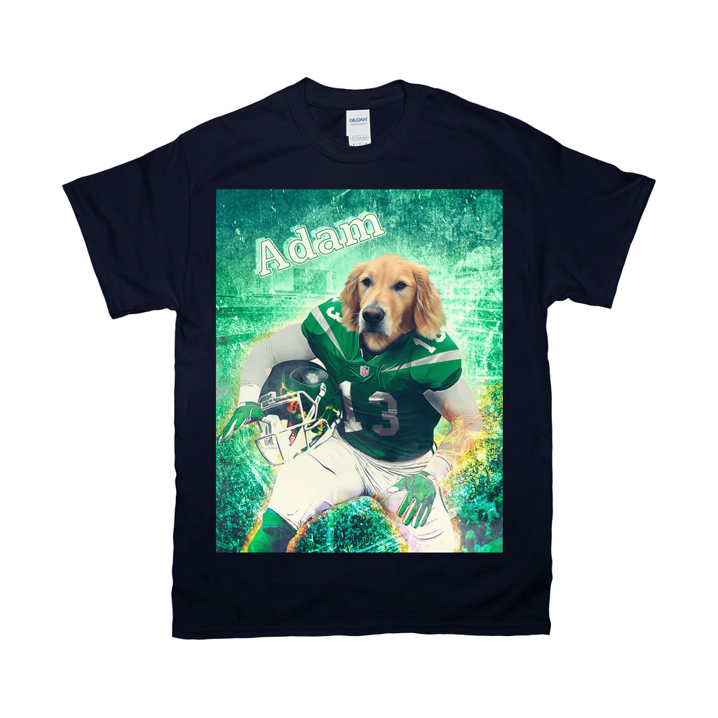 Camiseta personalizada para mascotas &#39;New York Jet-Doggos&#39;