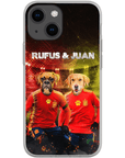 'Spain Doggos' Funda personalizada para teléfono con 2 mascotas