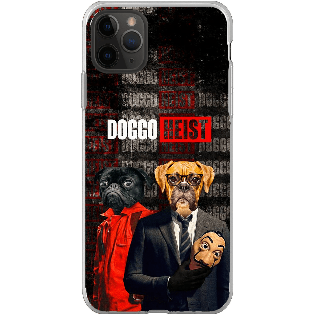 Funda personalizada para teléfono con 2 mascotas &#39;Doggo Heist&#39;