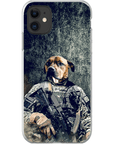 Funda para teléfono personalizada 'El veterano del ejército'