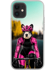 Funda para móvil personalizada 'La ciclista femenina'