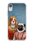 Funda personalizada para teléfono con 2 mascotas 'Reina y Archiduquesa'