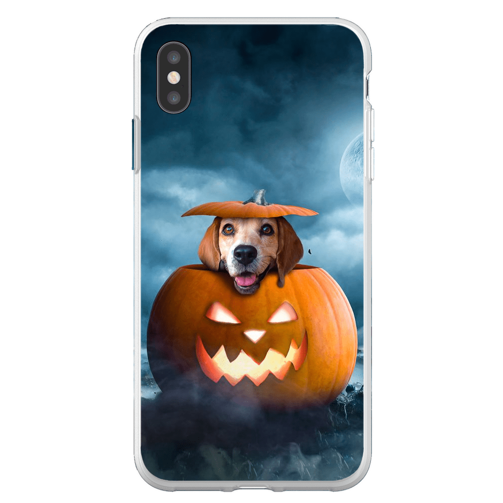 Funda para móvil personalizada &#39;The Pawmpkin&#39;