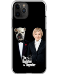 Funda personalizada para teléfono humano o mascota 'The Dogfather &amp; Dogmother'