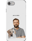 Funda moderna personalizada para teléfono para mascotas y humanos