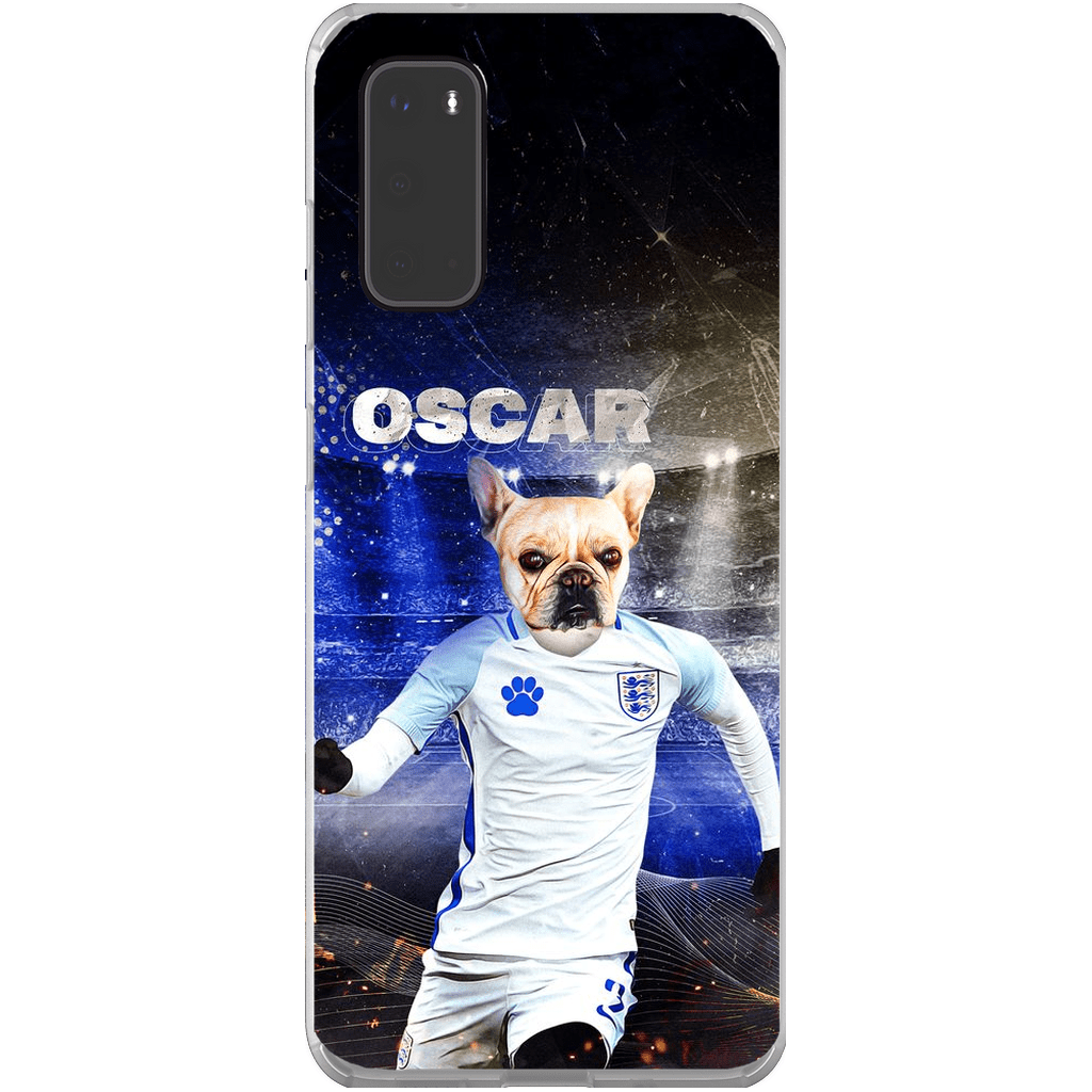 Funda para teléfono personalizada &#39;England Doggos Soccer&#39;