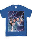 Camiseta personalizada '1980s Lazer Portrait 2 Pet &amp; Humans(Males)'