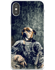 Funda para teléfono personalizada 'El veterano del ejército'