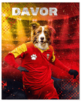 Póster Mascota personalizada 'Montenegro Doggos Soccer'