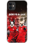 Funda personalizada para teléfono con 2 mascotas 'Poland Doggos'