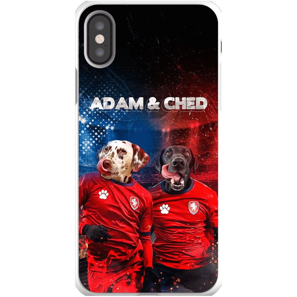 Funda personalizada para teléfono con 2 mascotas &#39;Czech Doggos&#39;