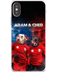 Funda personalizada para teléfono con 2 mascotas 'Czech Doggos'