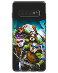 Funda personalizada para teléfono con 4 mascotas 'Teenage Mutant Ninja Doggos'