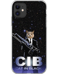 Funda para móvil personalizada 'Gato de negro'