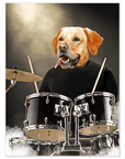 Póster mascota personalizada 'El baterista'