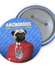 Pin personalizado de perro ancla 