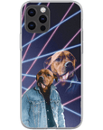 Funda personalizada para teléfono con mascota '1980s Lazer Portrait'