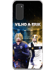 Funda personalizada para teléfono con 2 mascotas 'Finland Doggos'