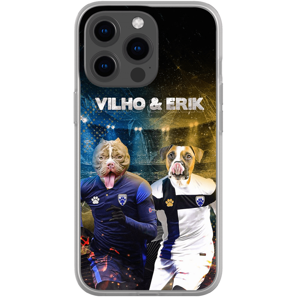 Funda personalizada para teléfono con 2 mascotas &#39;Finland Doggos&#39;