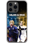 Funda personalizada para teléfono con 2 mascotas 'Finland Doggos'