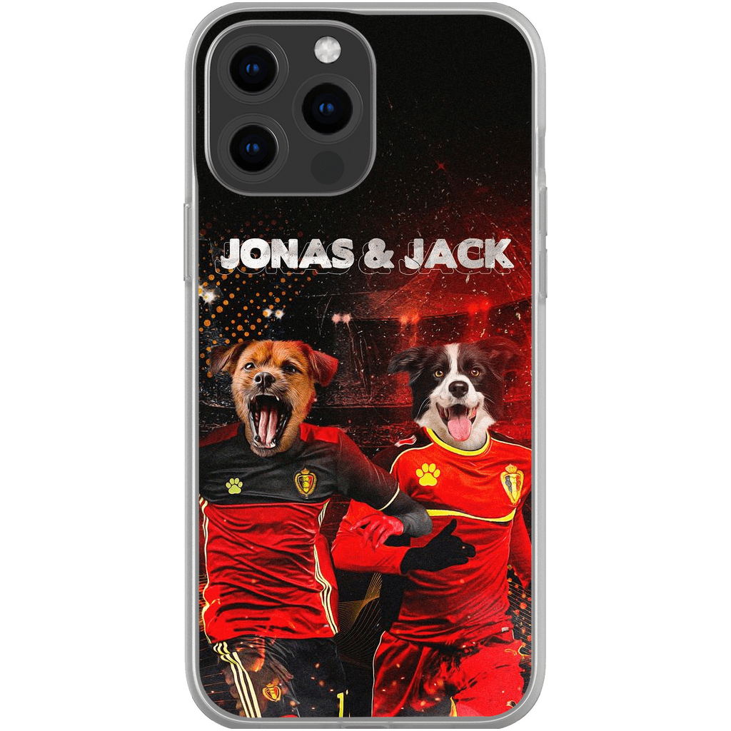 Funda personalizada para teléfono con 2 mascotas &#39;Belgium Doggos&#39;