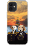 Funda personalizada para teléfono con 2 mascotas 'The Explorers'