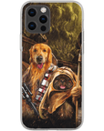 Funda personalizada para teléfono con 2 mascotas 'Chewdogga &amp; Dogg-E-Wok'