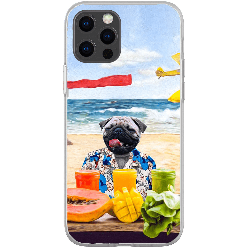 Funda para móvil personalizada &#39;El perro de la playa&#39;