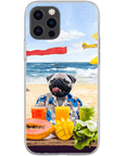 Funda para móvil personalizada 'El perro de la playa'