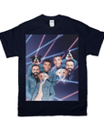 Camiseta personalizada '1980s Lazer Portrait 2 Pet &amp; Humans(Males)'