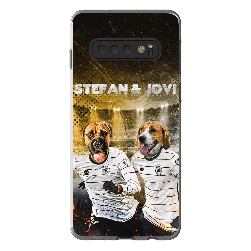 &#39;Alemania Doggos&#39; Funda personalizada para teléfono con 2 mascotas