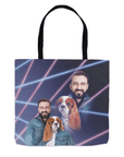 Bolsa de tela personalizada 'Mascota Lazer Portrait de los años 80 (femenino)/humano (masculino)'