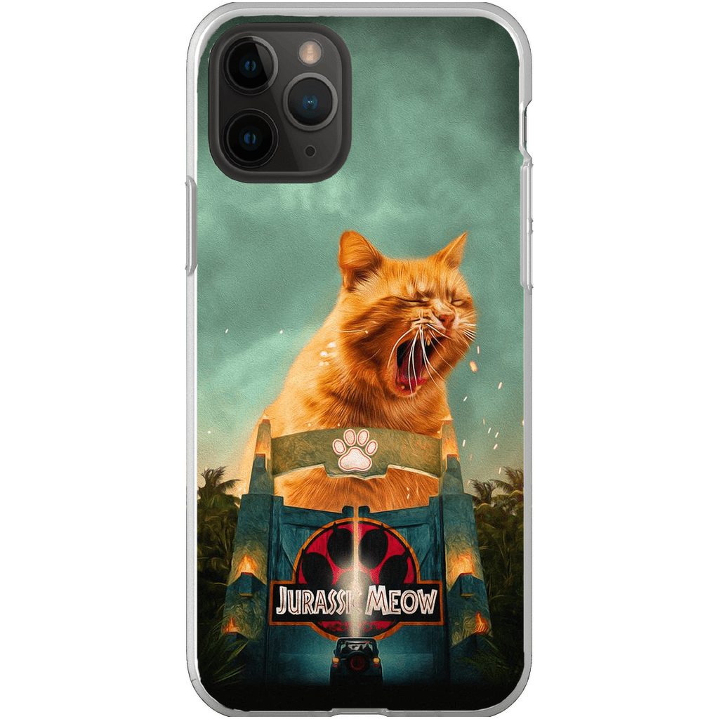 Funda para móvil personalizada &#39;Jurassic Meow&#39;