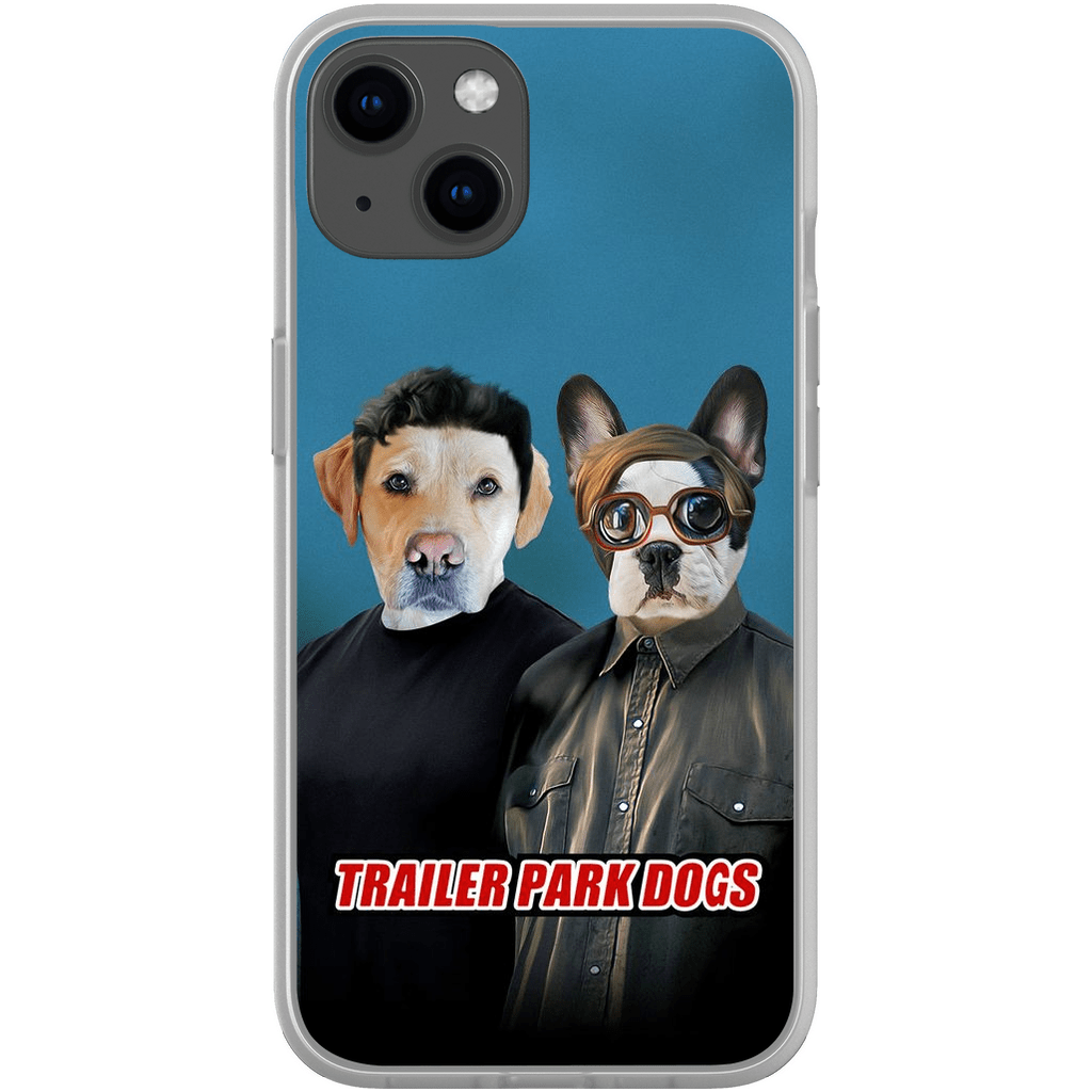 &#39;Trailer Park Dogs 1&#39; Funda personalizada para teléfono con 2 mascotas