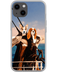 Funda personalizada para teléfono con 2 mascotas 'Titanic Doggos'