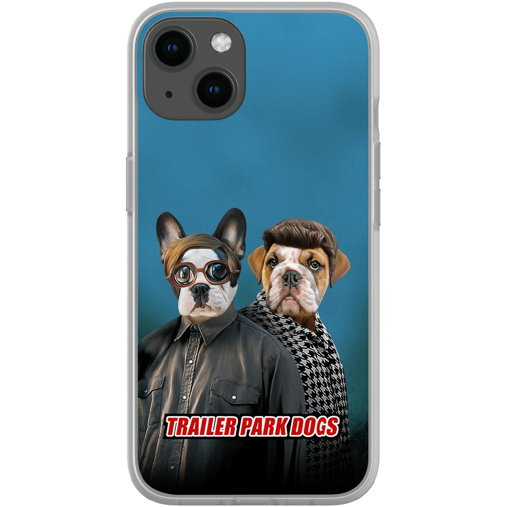 &#39;Trailer Park Dogs 2&#39; Funda personalizada para teléfono con 2 mascotas