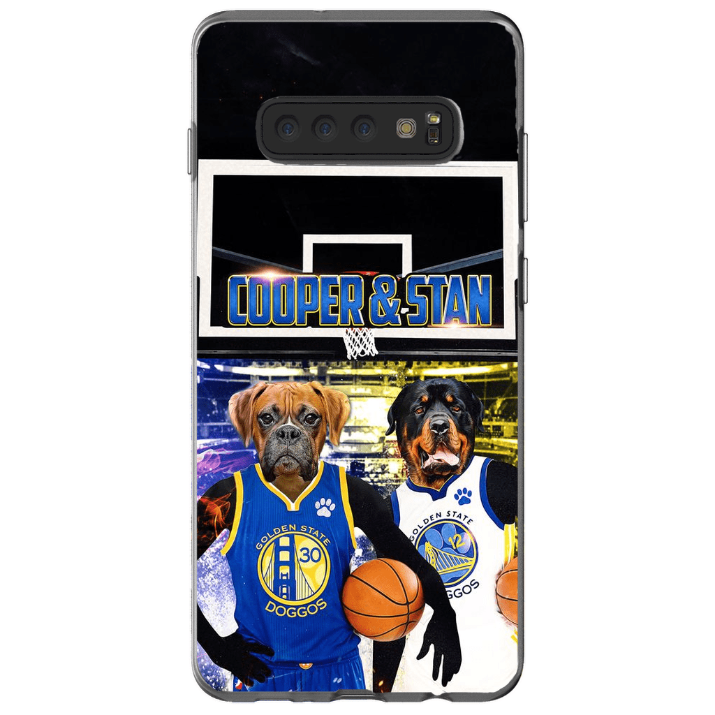 Funda personalizada para teléfono con 2 mascotas &#39;Golden State Doggos&#39;