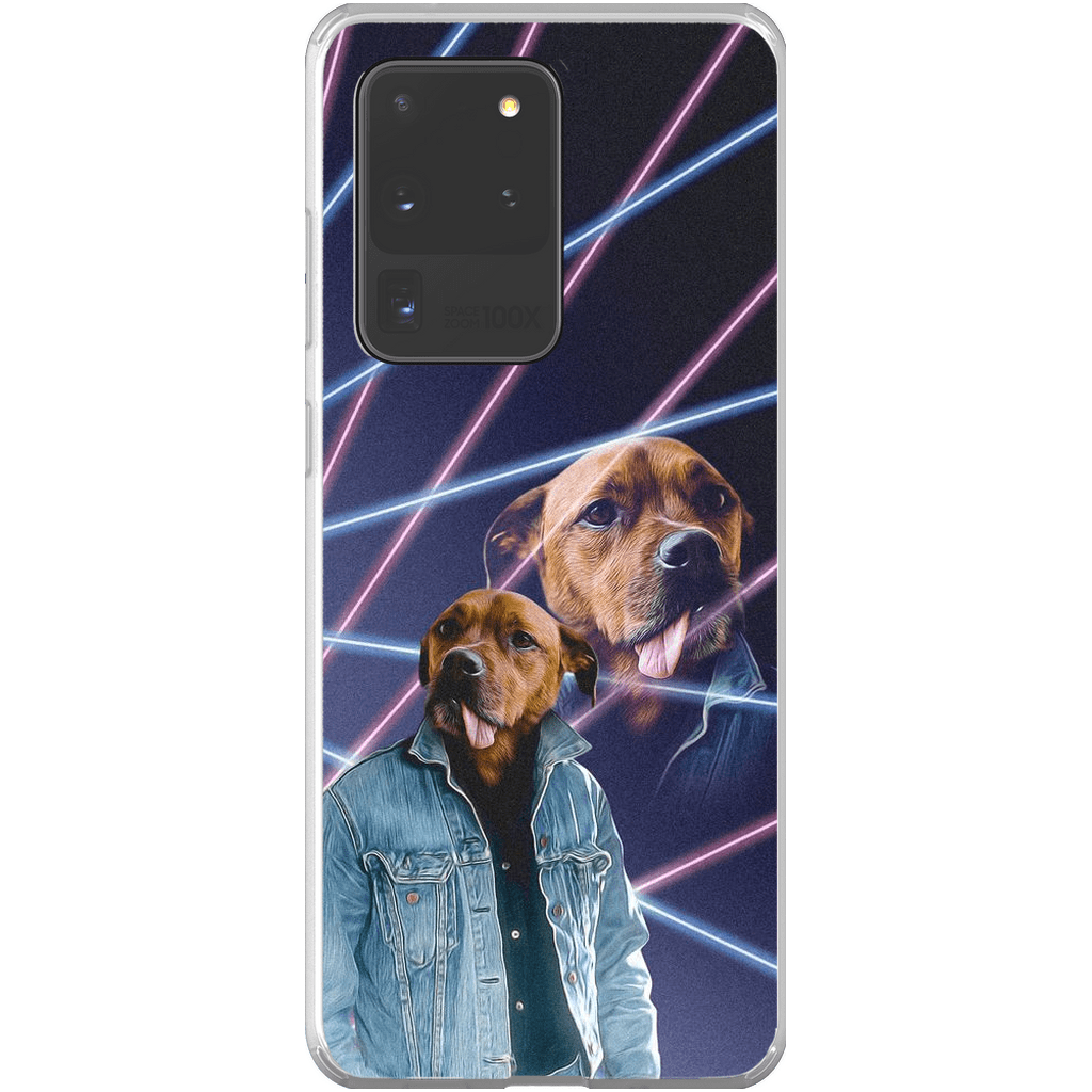 Funda personalizada para teléfono con mascota &#39;1980s Lazer Portrait&#39;